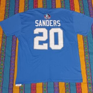 2004 Hall Of Fame Barry Sanders Jersey T Shirt Football Tee NFL Vintage